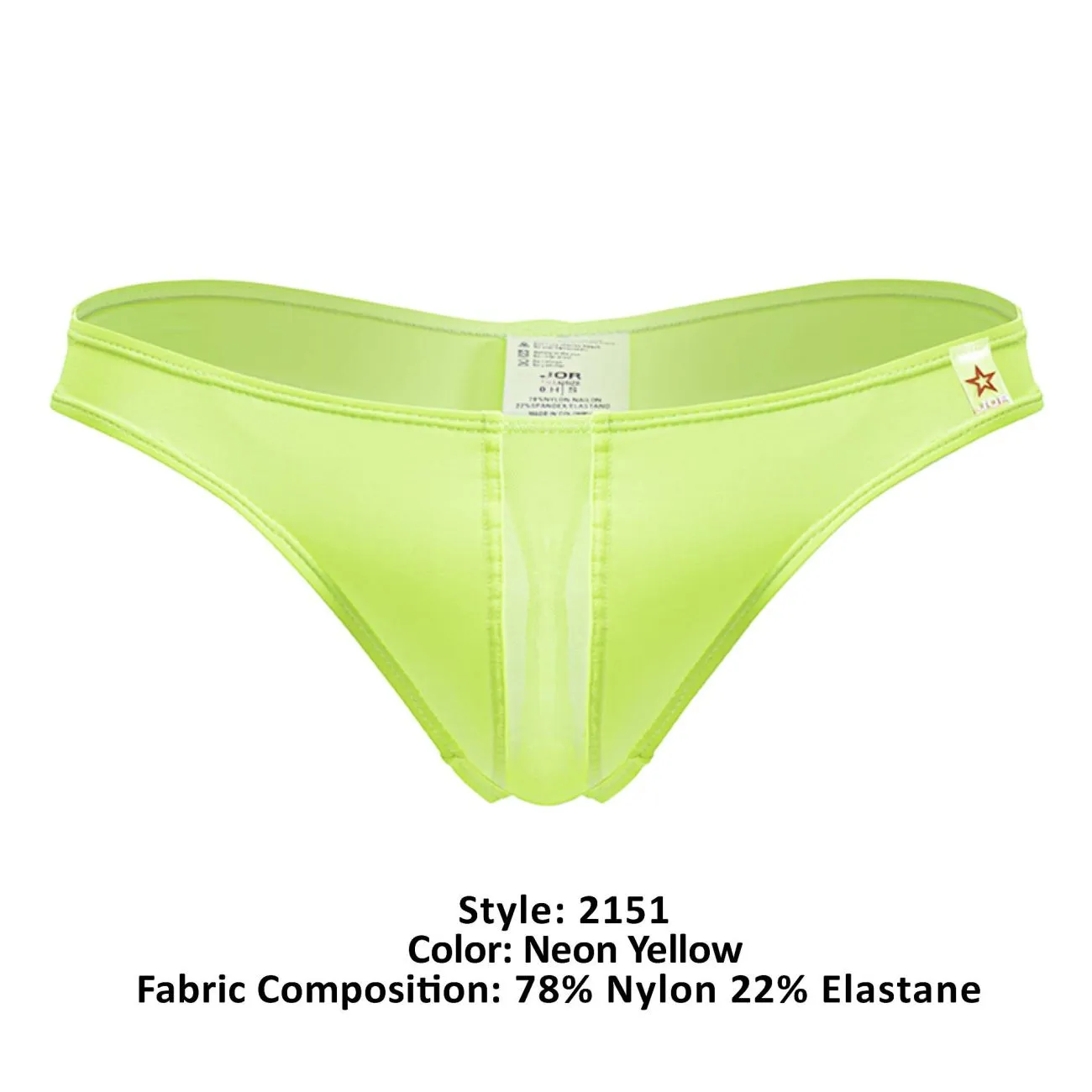 Bekleidung_Jor_Herrenunterwäsche JOR 2151 Apolo Tangas Farbe Neon Gelb