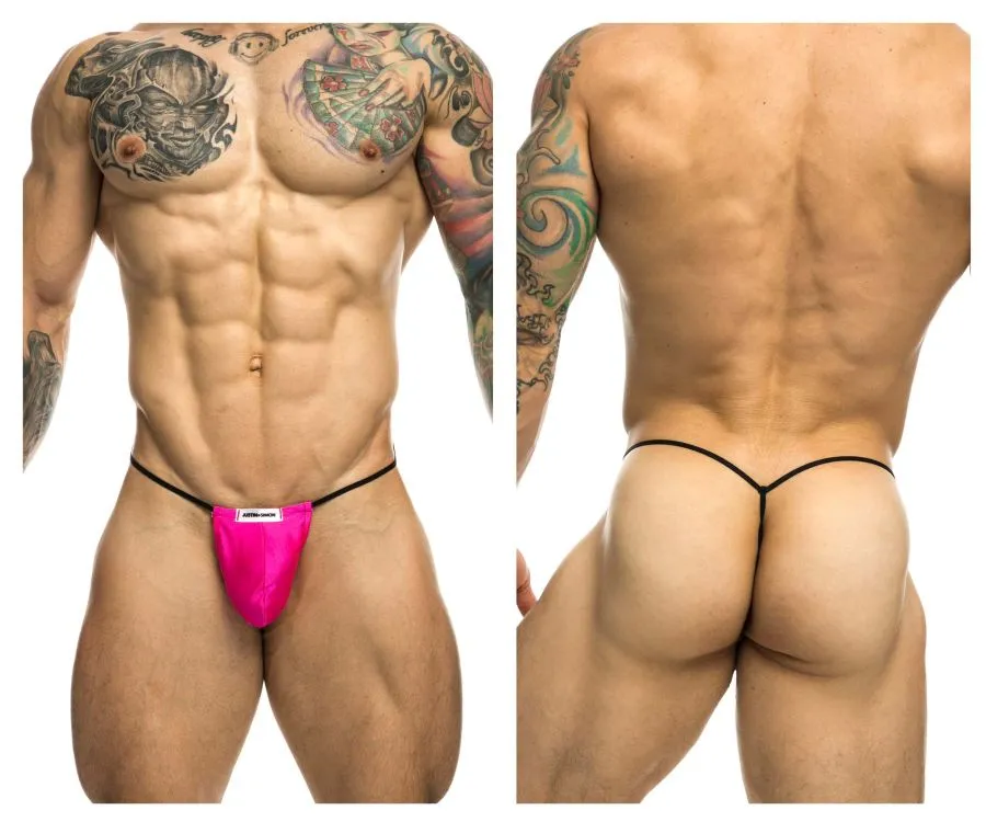 Bekleidung_Justin   Simon_Herrenunterwäsche JUSTIN SIMON XSJ02 Klassischer G-String mit Hervorhebung Farbe Rosa