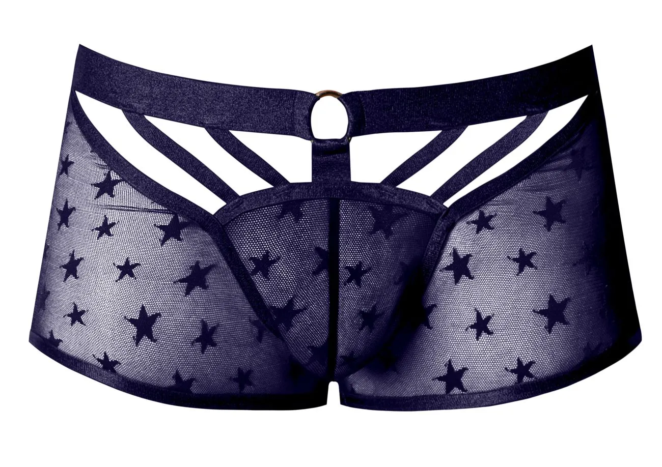 Bekleidung_Herren Power_Herrenunterwäsche Male Power 122-291 Love Star Short mit Ring Farbe Lila