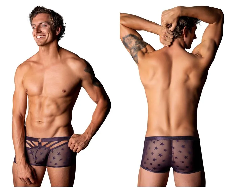 Bekleidung_Herren Power_Herrenunterwäsche Male Power 122-291 Love Star Short mit Ring Farbe Lila