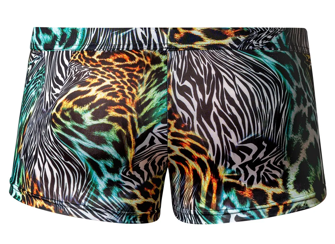 Bekleidung_Herren Power_Herrenunterwäsche Male Power 143-295 Wildes Uplift Mini Short Farbe Mehrfarbig Tier
