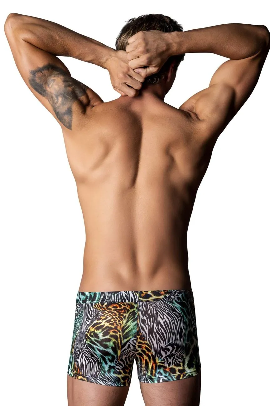Bekleidung_Herren Power_Herrenunterwäsche Male Power 143-295 Wildes Uplift Mini Short Farbe Mehrfarbig Tier