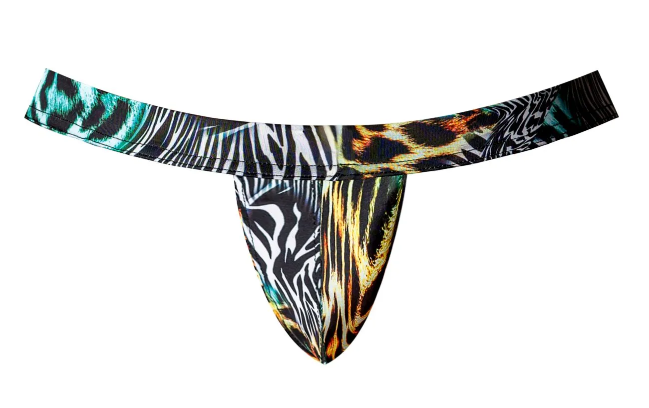 Bekleidung_Herren Power_Herrenunterwäsche Male Power 392-295 Wildes Sport-Supporter-Modell Farbe Mehrfarbig Tierprint