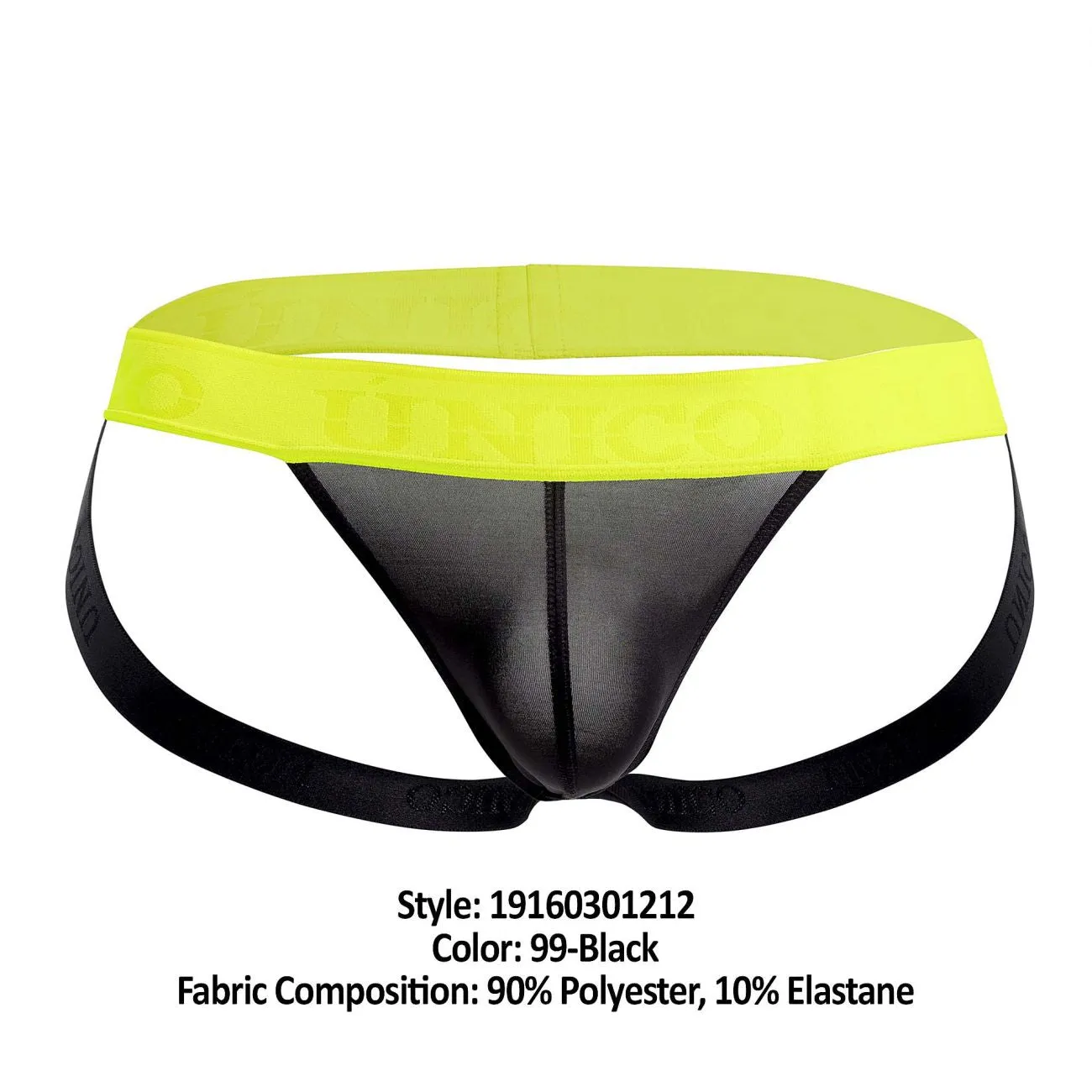 Bekleidung_Mundo Unico_Herrenunterwäsche Unico 19160301212 FARBEN Standard Jockstrap Farbe 99-Schwarz