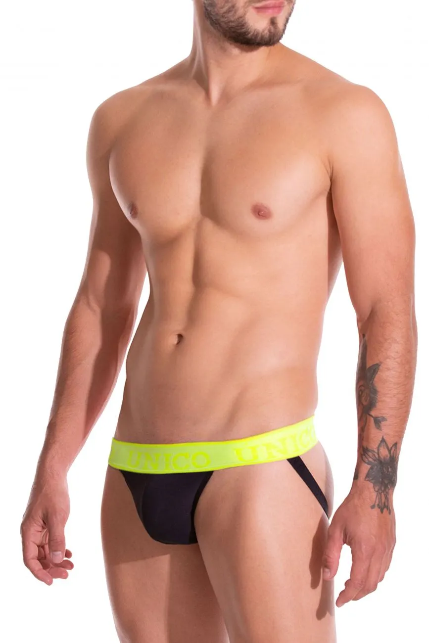 Bekleidung_Mundo Unico_Herrenunterwäsche Unico 19160301212 FARBEN Standard Jockstrap Farbe 99-Schwarz