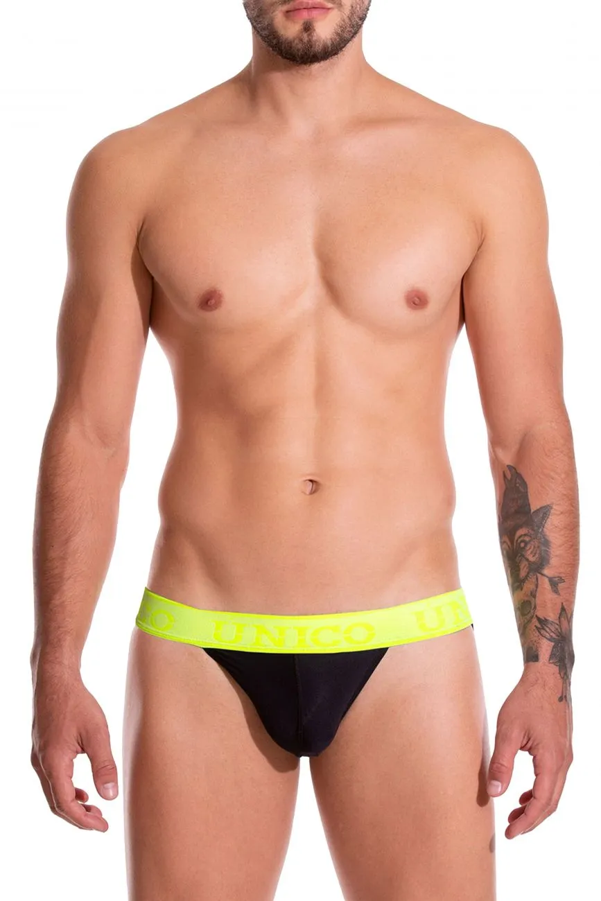 Bekleidung_Mundo Unico_Herrenunterwäsche Unico 19160301212 FARBEN Standard Jockstrap Farbe 99-Schwarz