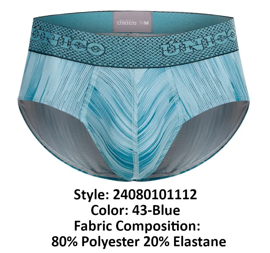 Bekleidung_Mundo Unico_Herrenunterwäsche Unico 24080101112 Gestrickte Slips Farbe 43-Blau