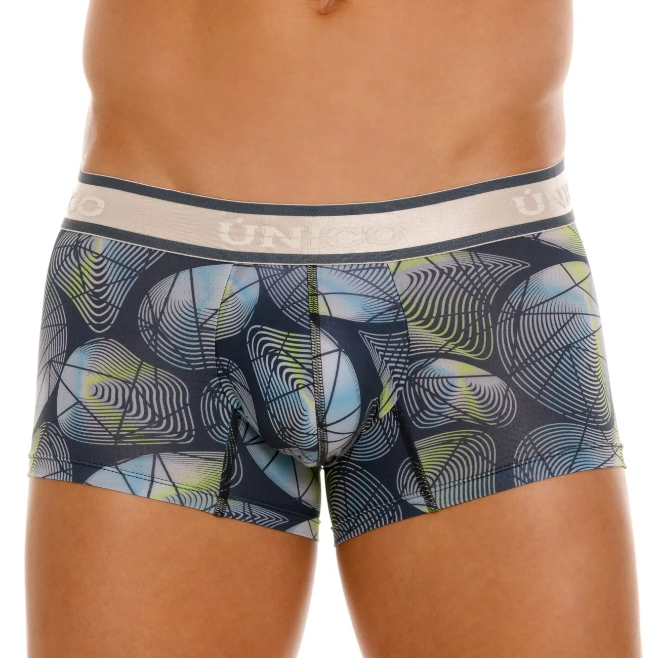 Bekleidung_Mundo Unico_Herrenunterwäsche Unico 24100100103 Strahlende Boxershorts Farbe 59-Grau