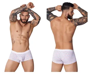 Clothing_Pikante_Mens Underwear Pikante PIK 1071 Blaze Trunks Color White