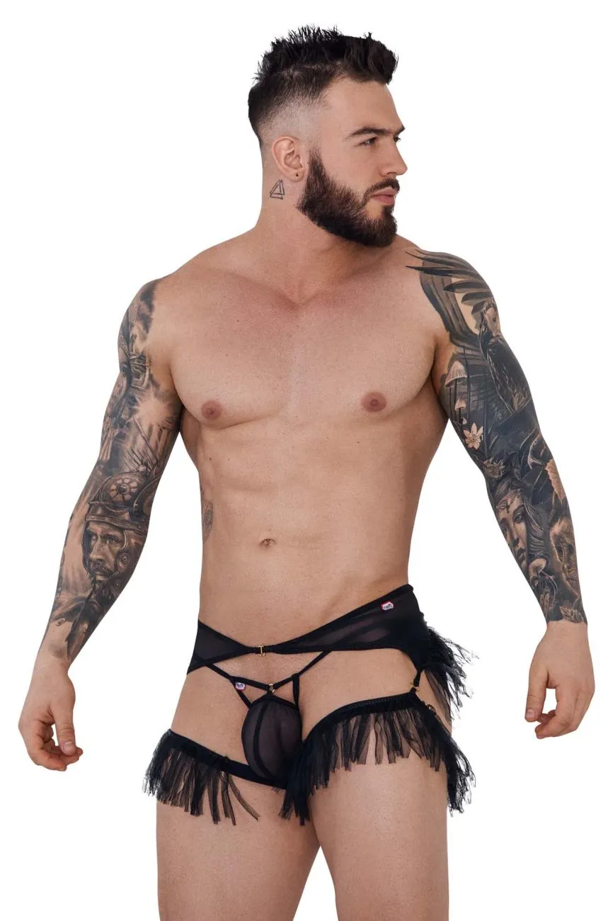 Bekleidung_Pikante_Herrenunterwäsche Pikante PIK 1294 Greenman Jockstrap Farbe Schwarz