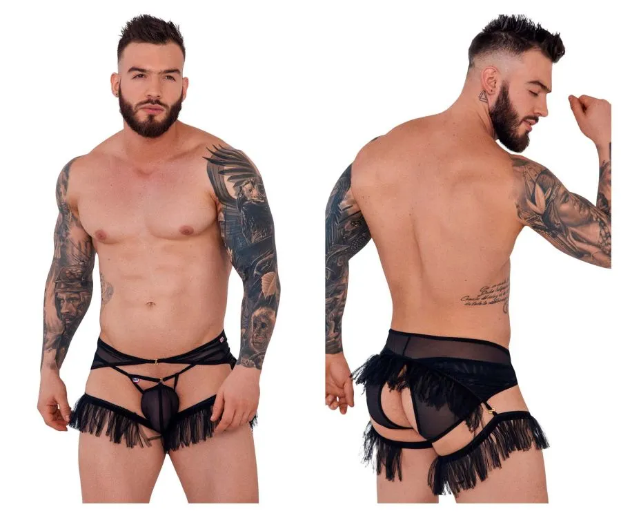 Bekleidung_Pikante_Herrenunterwäsche Pikante PIK 1294 Greenman Jockstrap Farbe Schwarz