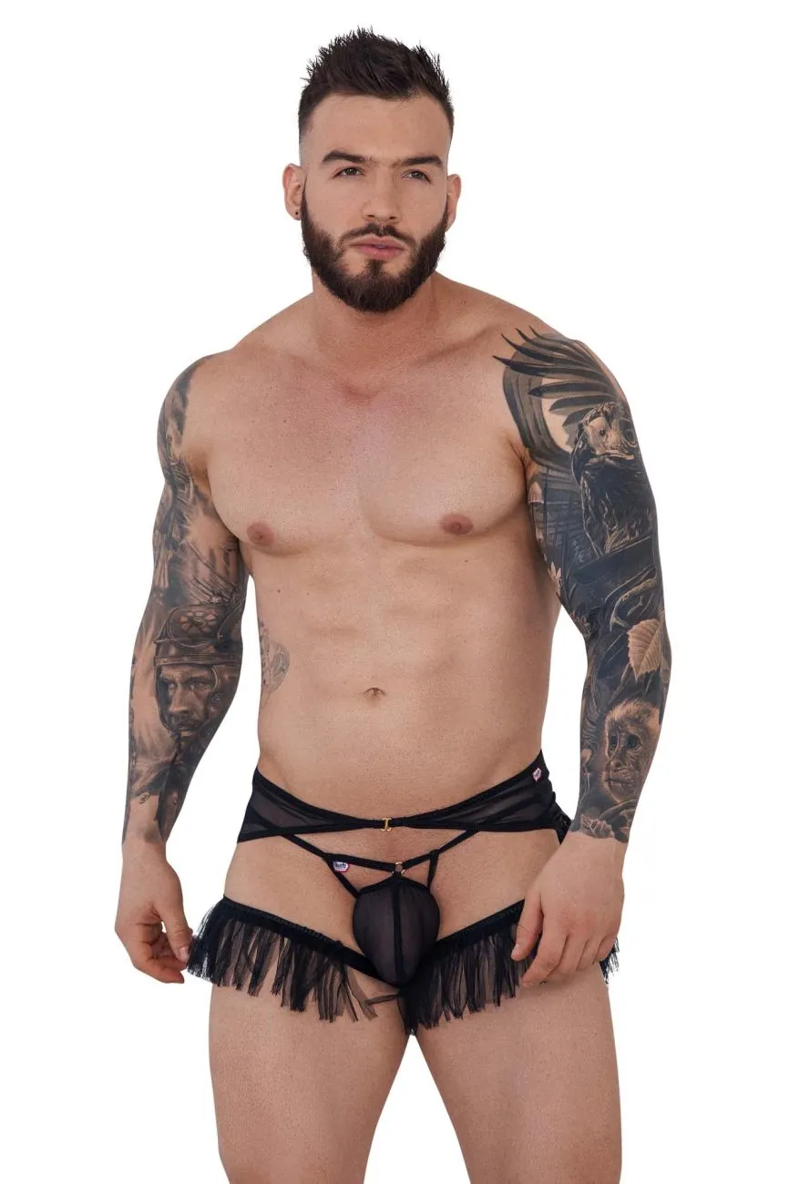 Bekleidung_Pikante_Herrenunterwäsche Pikante PIK 1294 Greenman Jockstrap Farbe Schwarz