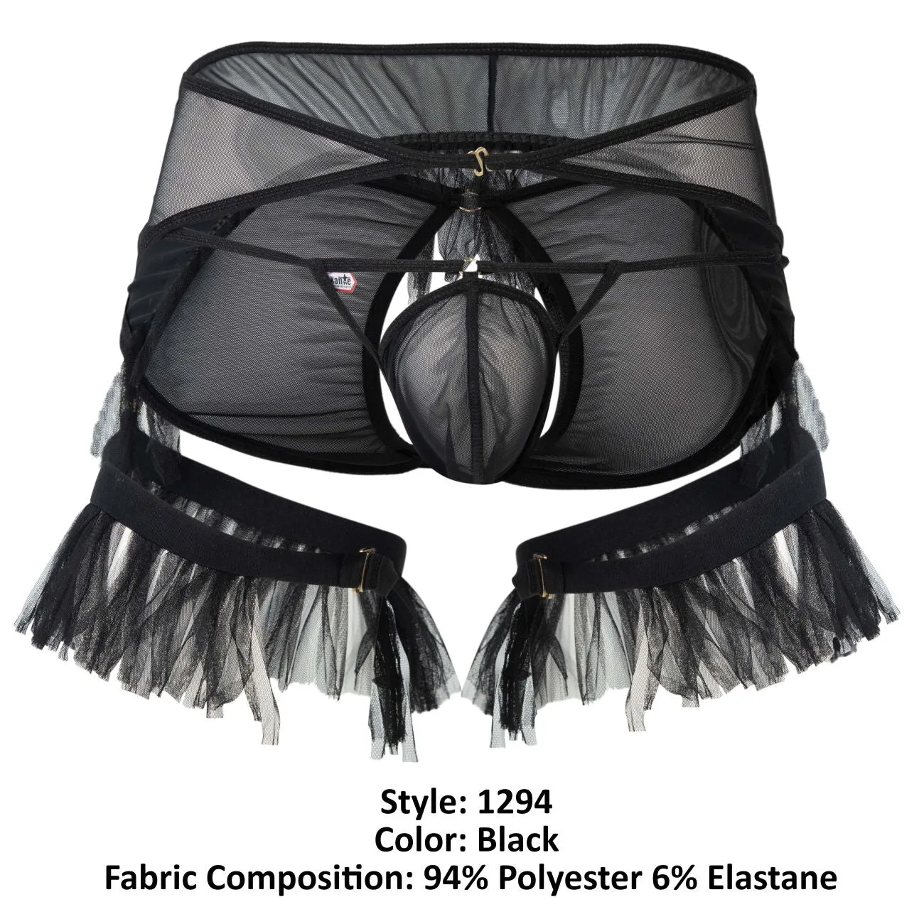 Bekleidung_Pikante_Herrenunterwäsche Pikante PIK 1294 Greenman Jockstrap Farbe Schwarz