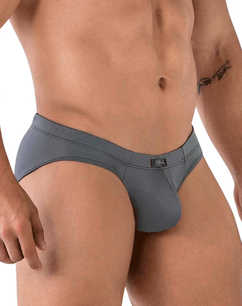 Clothing_Xtremen_Herrenunterwäsche Xtremen 91207b Mikrofaser-Slip Grau