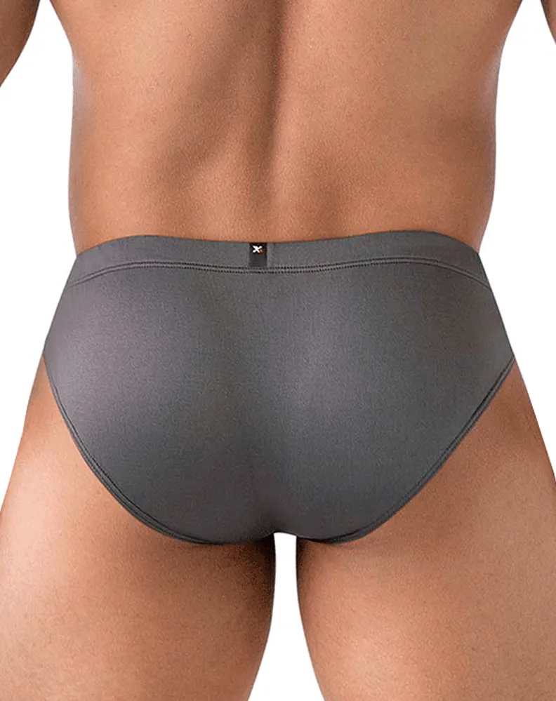 Clothing_Xtremen_Herrenunterwäsche Xtremen 91207b Mikrofaser-Slip Grau