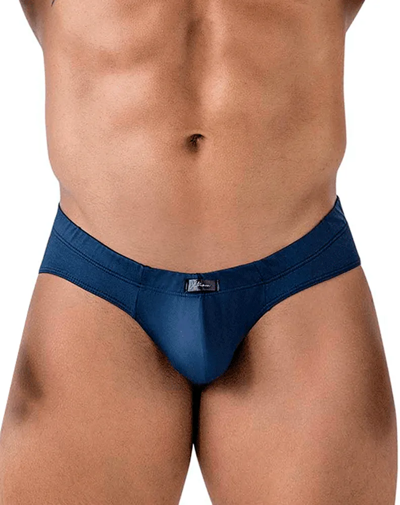Clothing_Xtremen_Herrenunterwäsche Xtremen 91207b Mikrofaser-Slip Marine