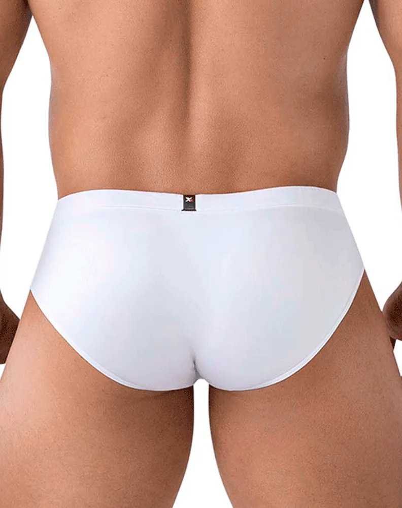 Clothing_Xtremen_Herrenunterwäsche Xtremen 91207b Mikrofaser-Slip Weiß