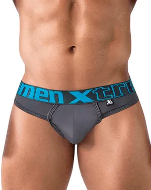 Clothing_Xtremen_Mens Underwear Xtremen 91208b Microfiber Thongs Gray