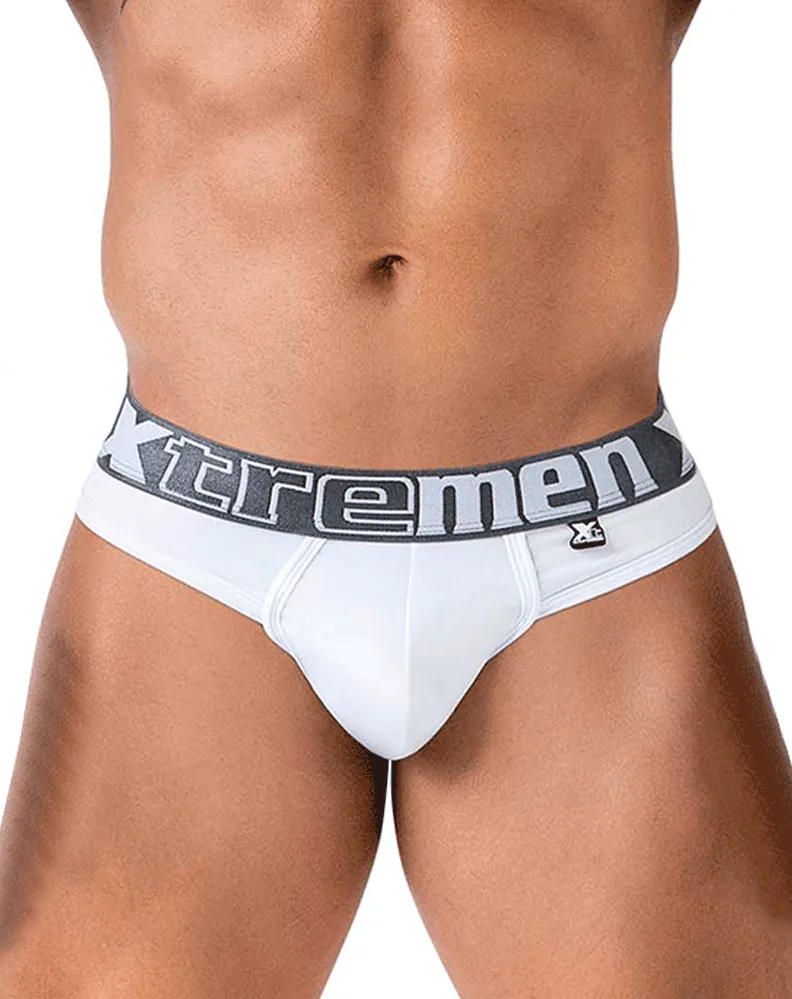 Clothing_Xtremen_Herrenunterwäsche Xtremen 91208b Mikrofaser Tangas Weiß