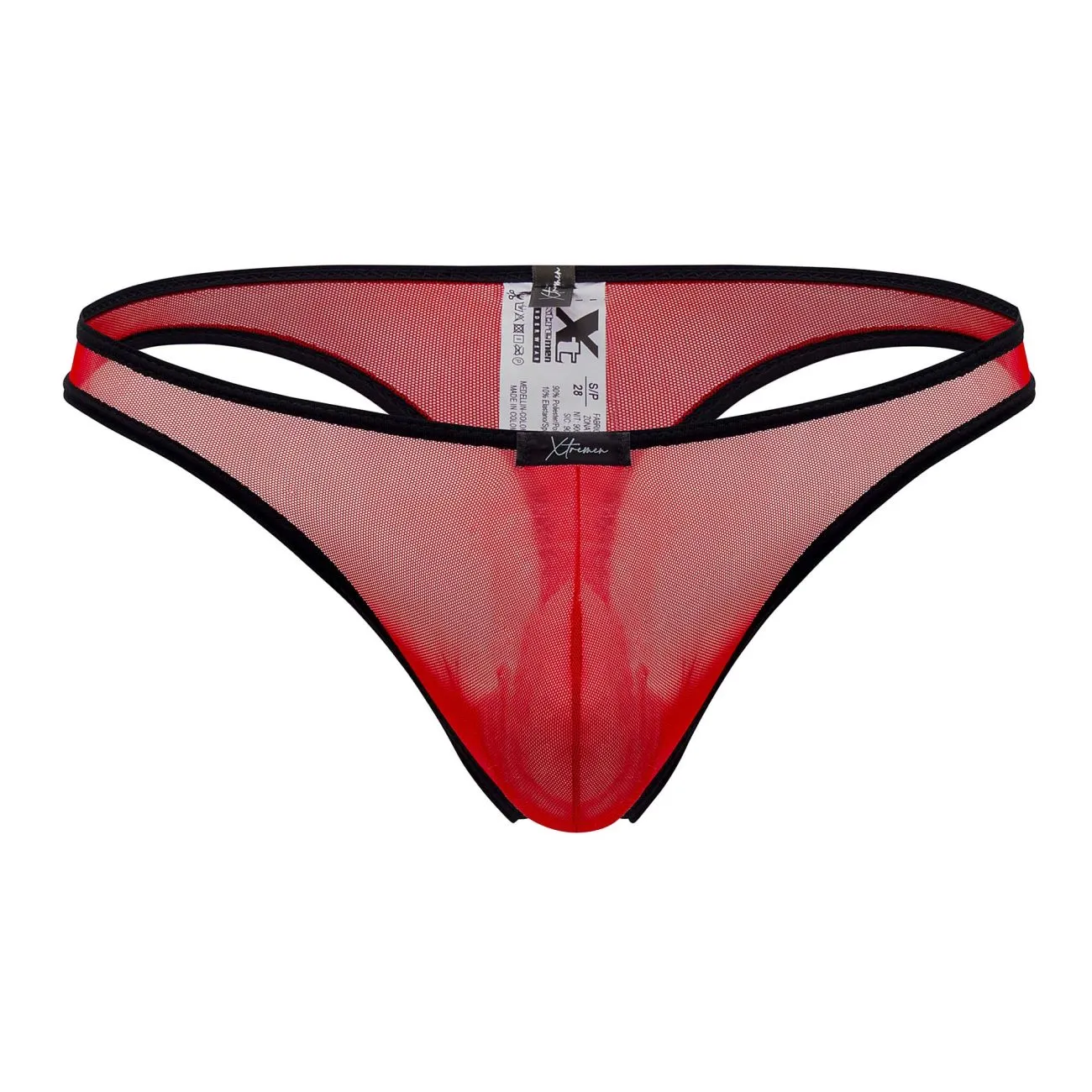 Clothing_Xtremen_Unterwäsche Xtremen 91126 Mesh Tangas Farbe Rot