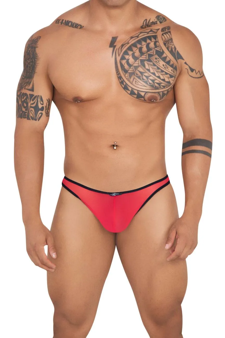 Clothing_Xtremen_Unterwäsche Xtremen 91126 Mesh Tangas Farbe Rot