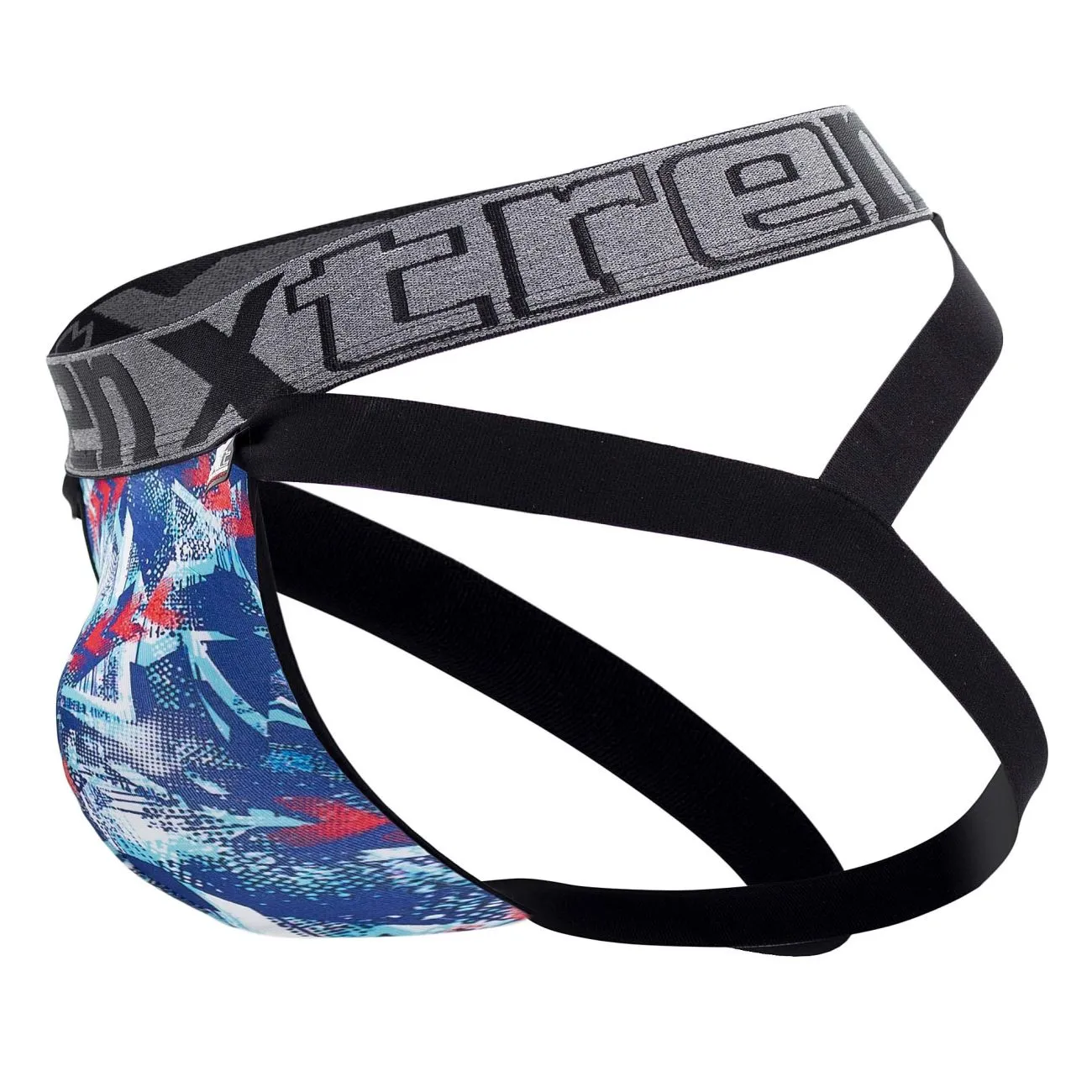 Clothing_Xtremen_Unterhose Xtremen 91130 Bedruckter Jockstrap Farbe Royal