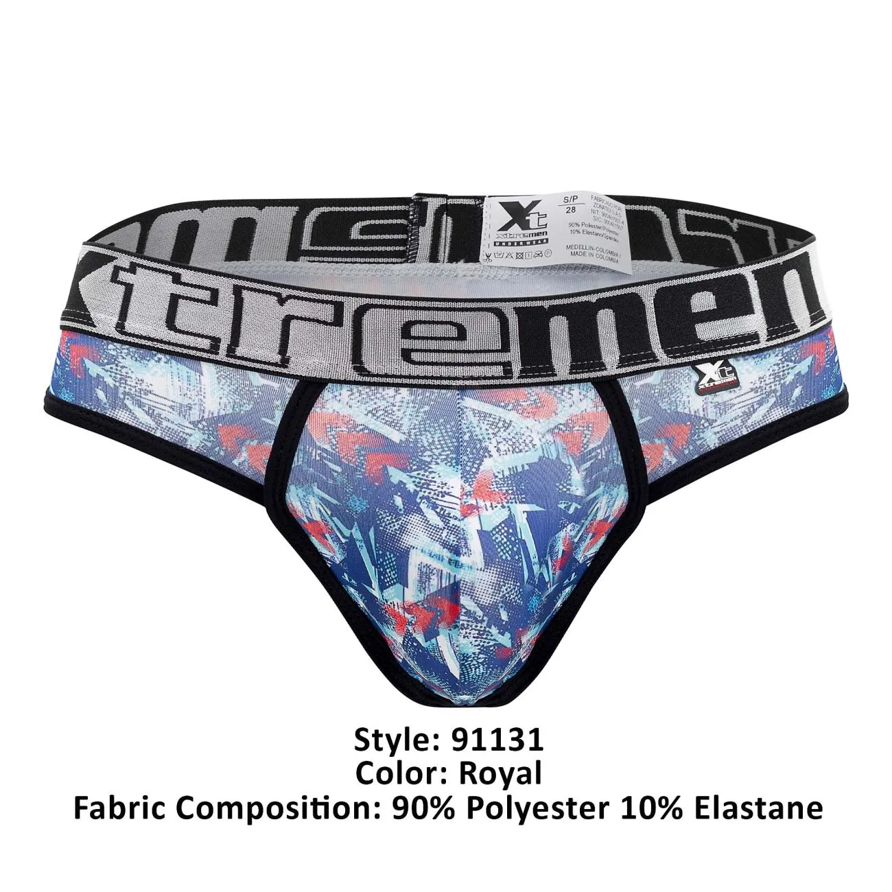 Clothing_Xtremen_Unterwäsche Xtremen 91131 Bedruckte Tangas Farbe Royal