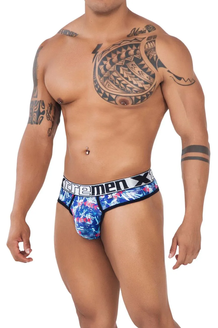 Clothing_Xtremen_Unterwäsche Xtremen 91131 Bedruckte Tangas Farbe Royal