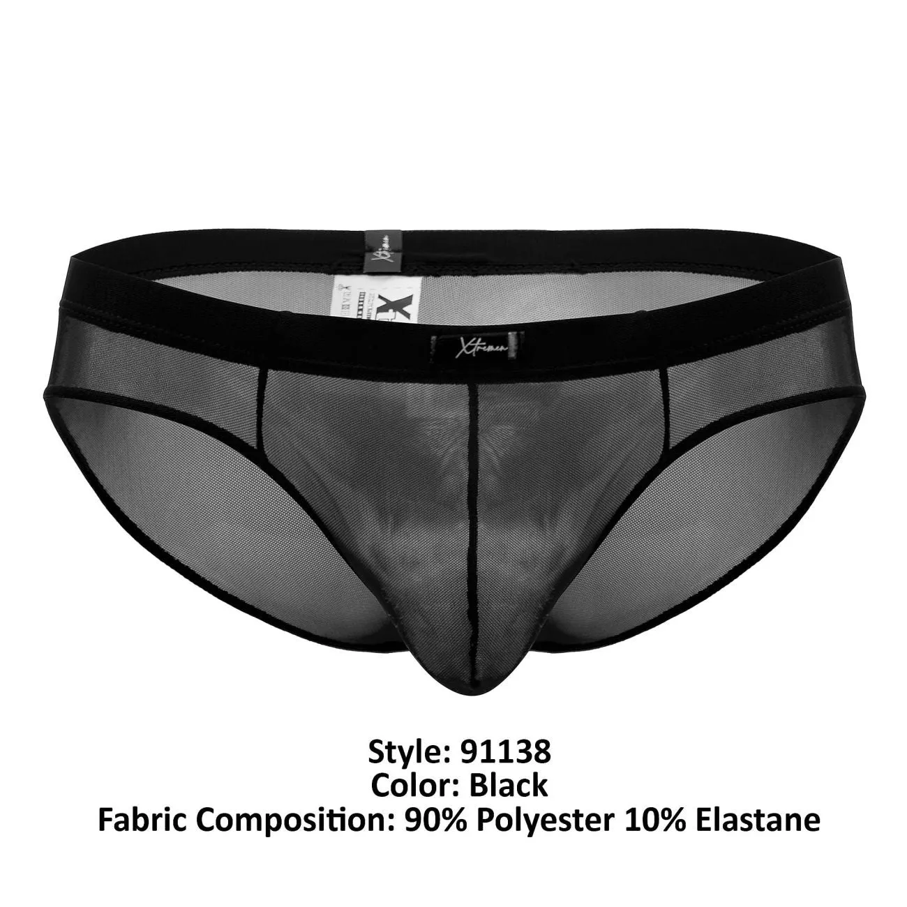 Clothing_Xtremen_Unterwäsche Xtremen 91138 Mesh Slip Farbe Schwarz