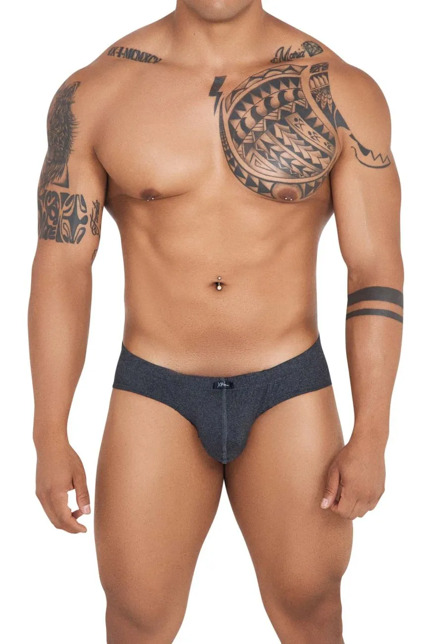 Clothing_Xtremen_Unterwäsche Xtremen 91142 Ultraweiche Slip Farbe Grau Kreuz