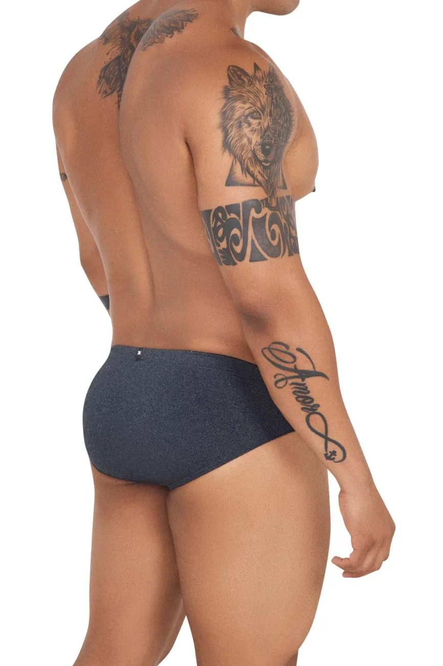 Clothing_Xtremen_Unterwäsche Xtremen 91142 Ultraweiche Slip Farbe Grau Kreuz