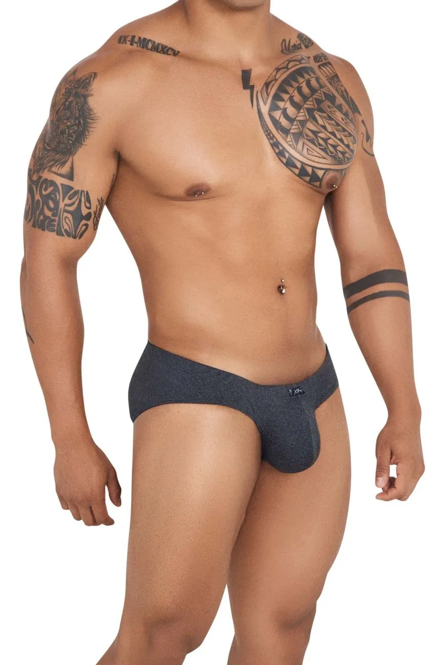Clothing_Xtremen_Unterwäsche Xtremen 91142 Ultraweiche Slip Farbe Grau Kreuz