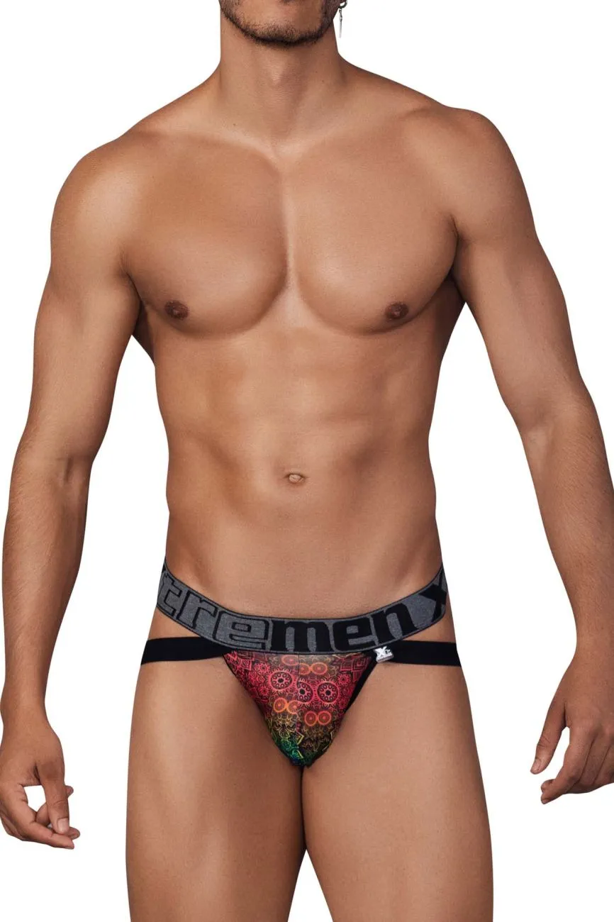 Clothing_Xtremen_Unterwäsche Xtremen 91148 Bedruckter Mikrofaser-Jockstrap Farbe Mandala