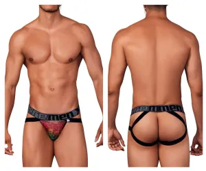 Clothing_Xtremen_Underwear Xtremen 91148 Printed Microfiber Jockstrap Color Mandala