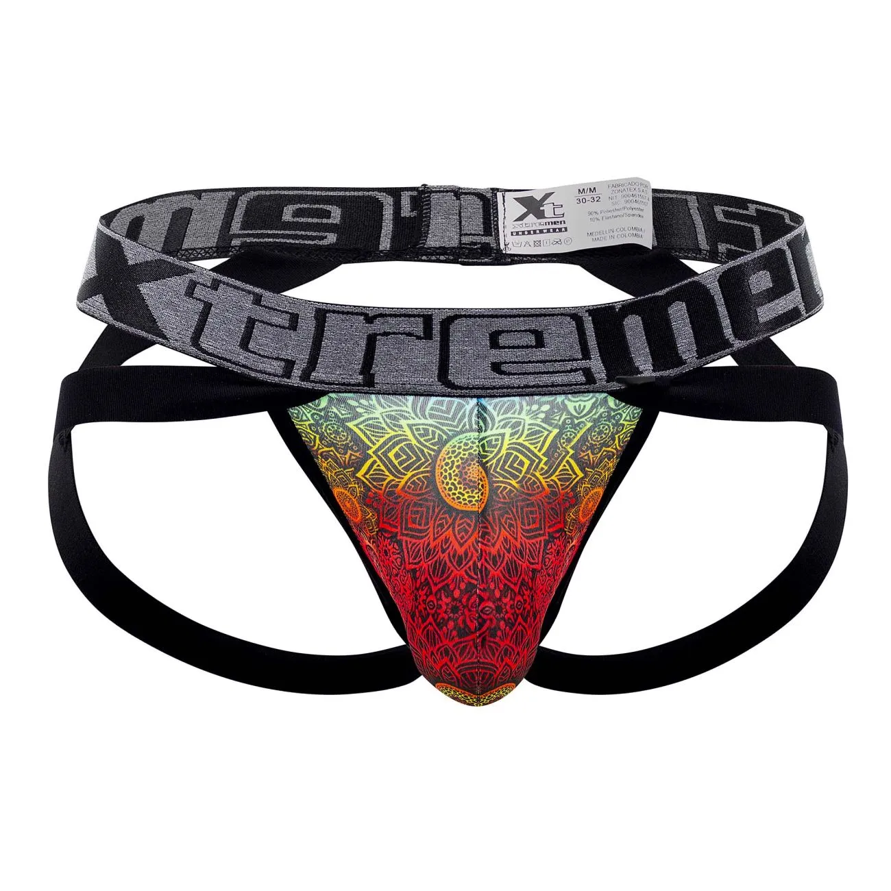 Clothing_Xtremen_Unterwäsche Xtremen 91148 Bedruckter Mikrofaser-Jockstrap Farbe Mandala
