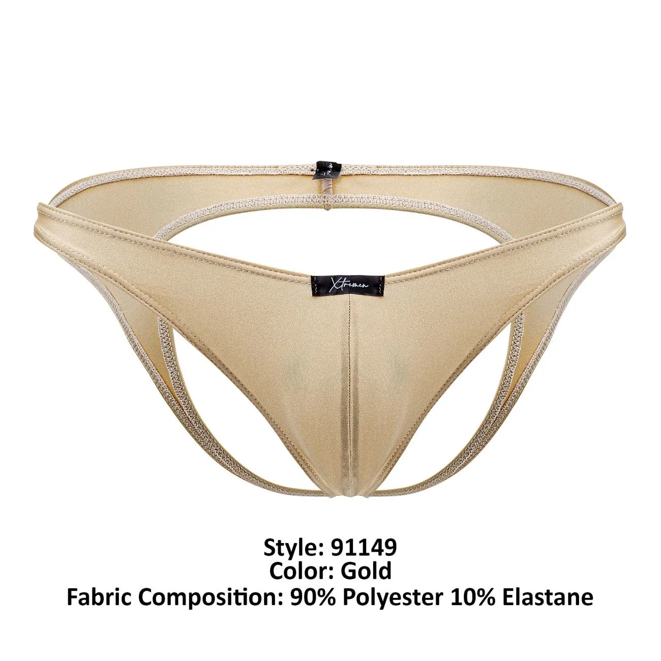 Clothing_Xtremen_Unterwäsche Xtremen 91149 Glitzernder Jockstrap Farbe Gold