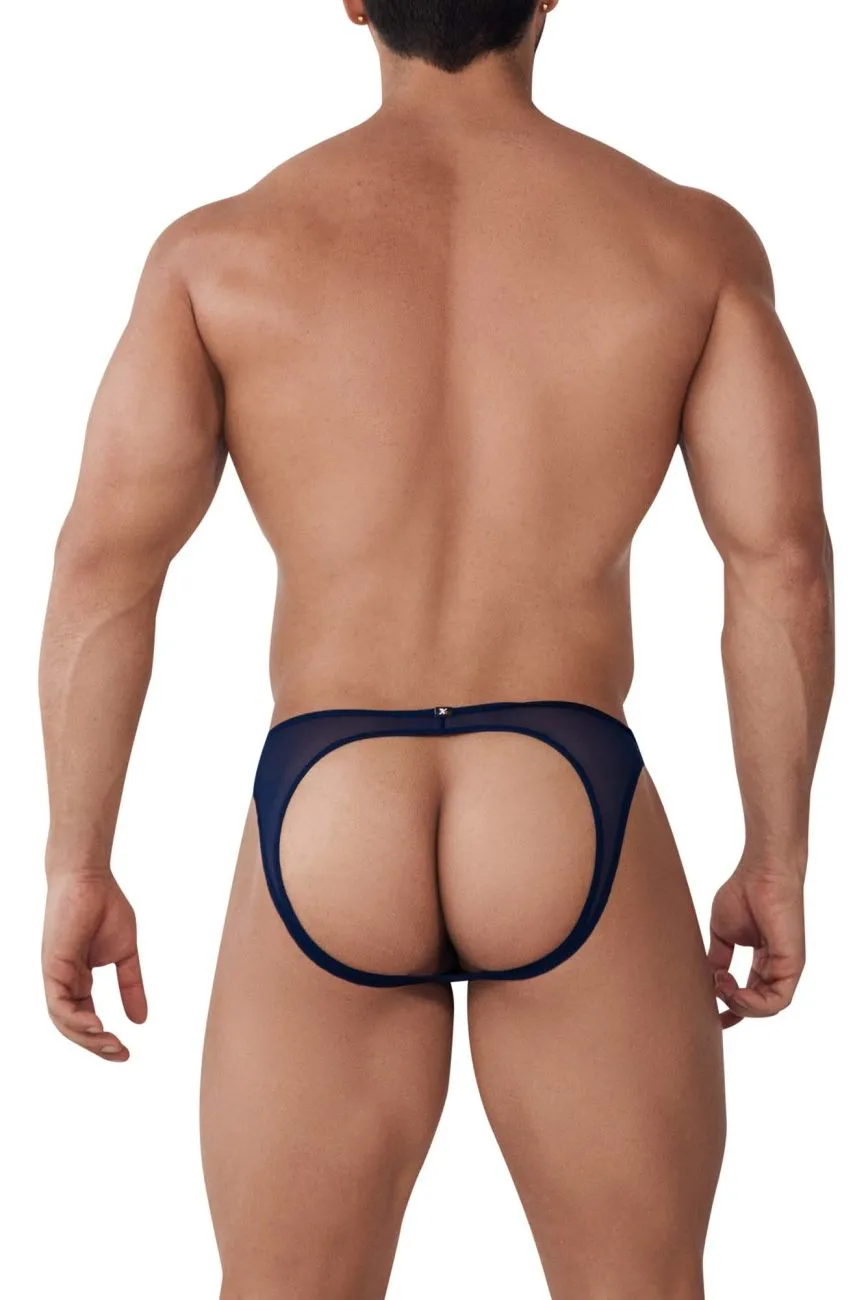Clothing_Xtremen_Unterwäsche Xtremen 91153 Tüll-Mesh-Jockstrap Farbe Marineblau