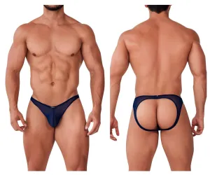 Clothing_Xtremen_Underwear Xtremen 91153 Tulle mesh Jockstrap Color Navy