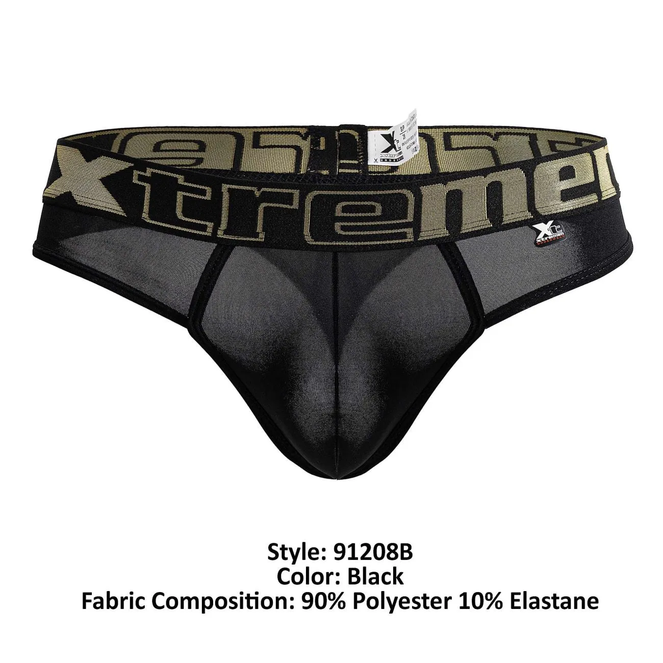Clothing_Xtremen_Unterwäsche Xtremen 91208B Mikrofaser-Tangas Farbe Schwarz