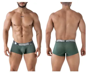 Clothing_Xtremen_Underwear Xtremen 91222 Microfiber Trunks Color Green