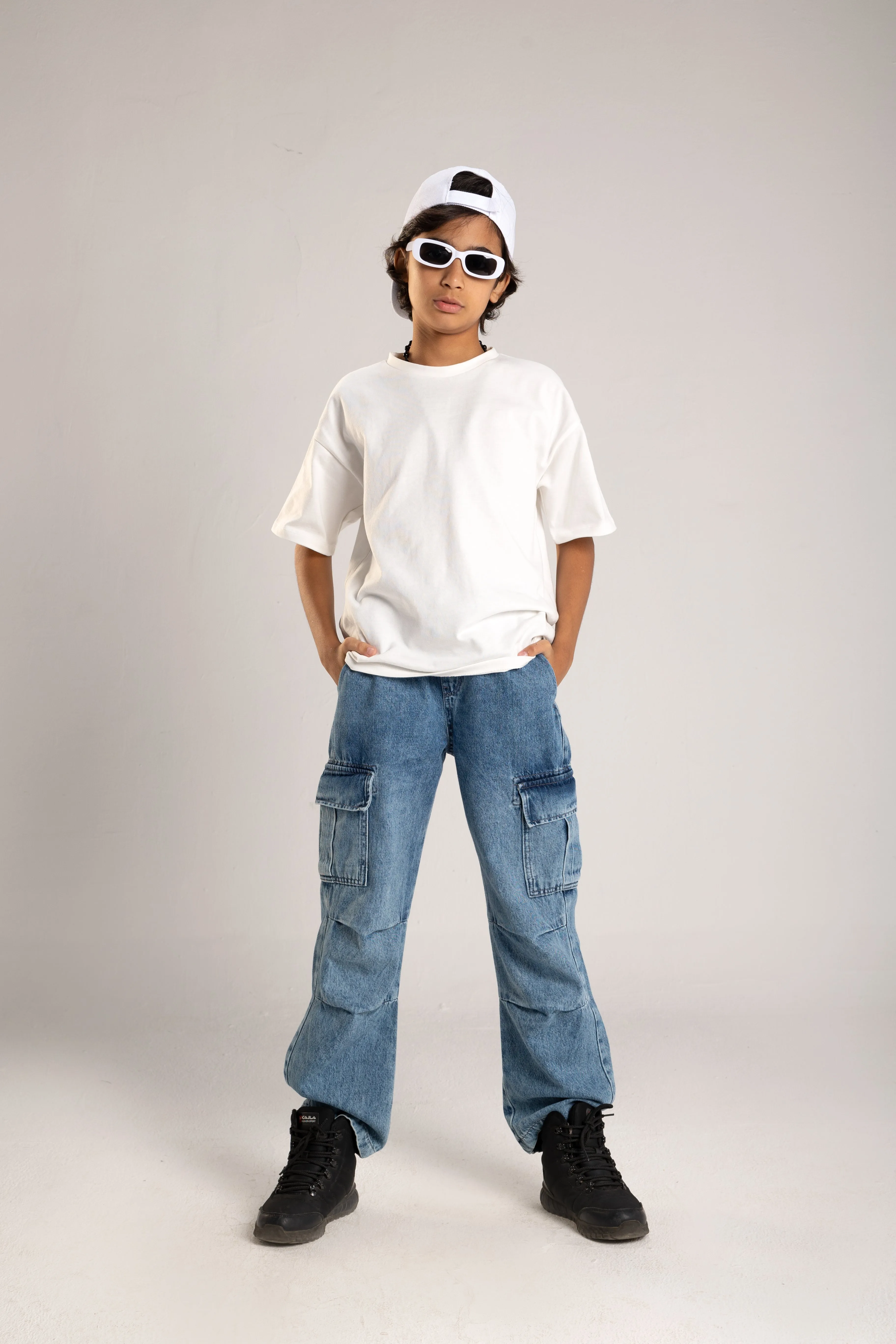 Bequeme Cargo-Jeans