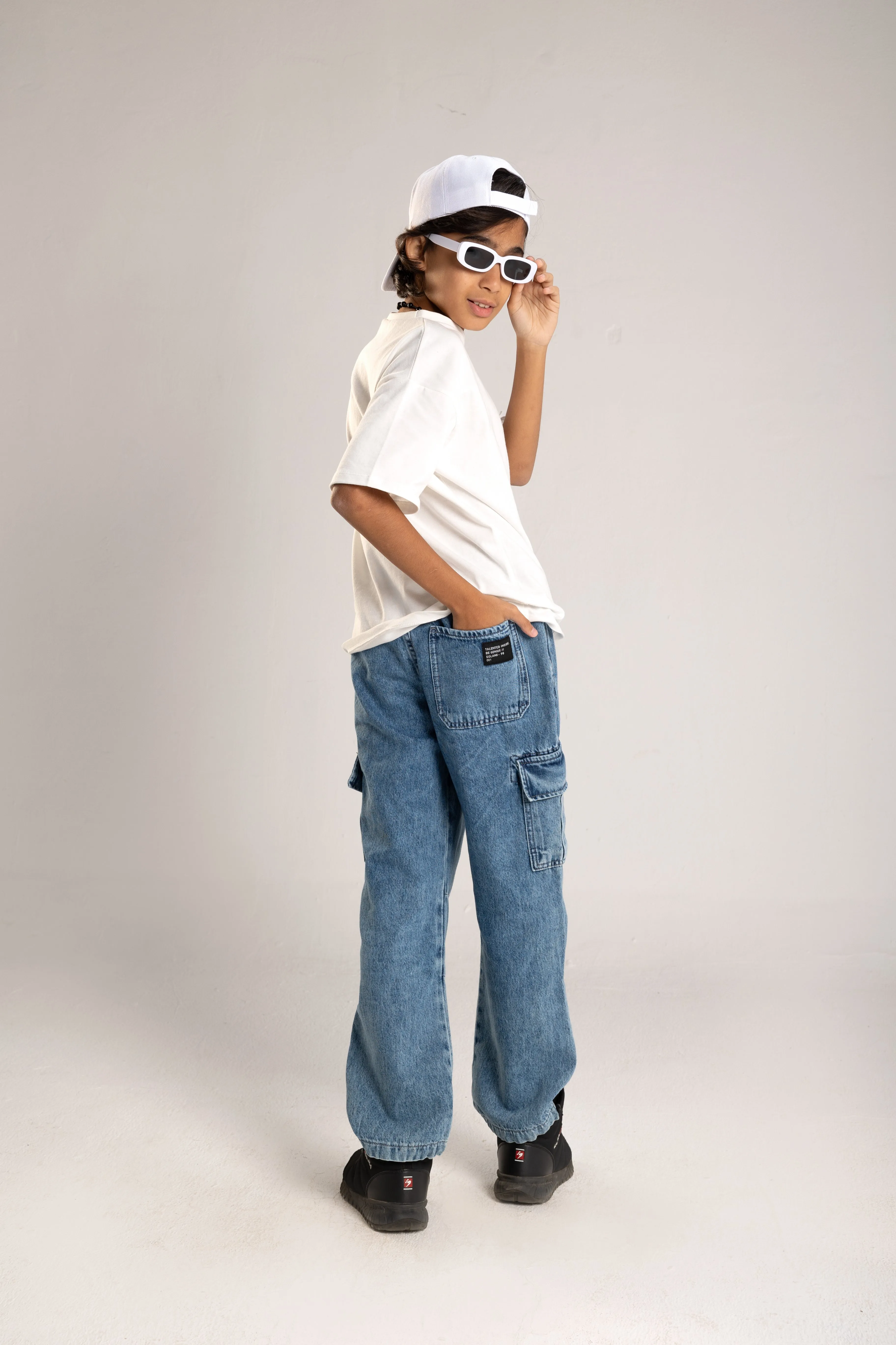 Bequeme Cargo-Jeans