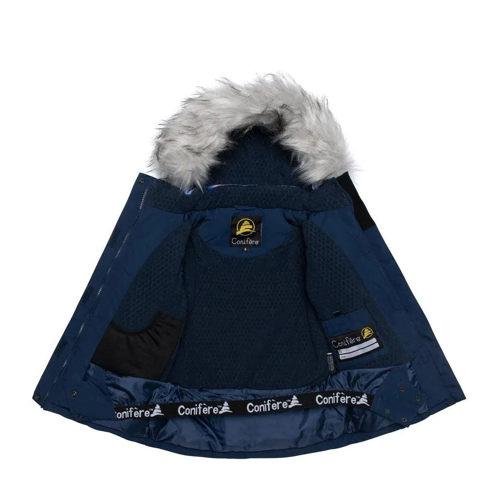 Conifere Billow Charm Mädchen Schneeanzug-Set - Marine Babykids Conifere