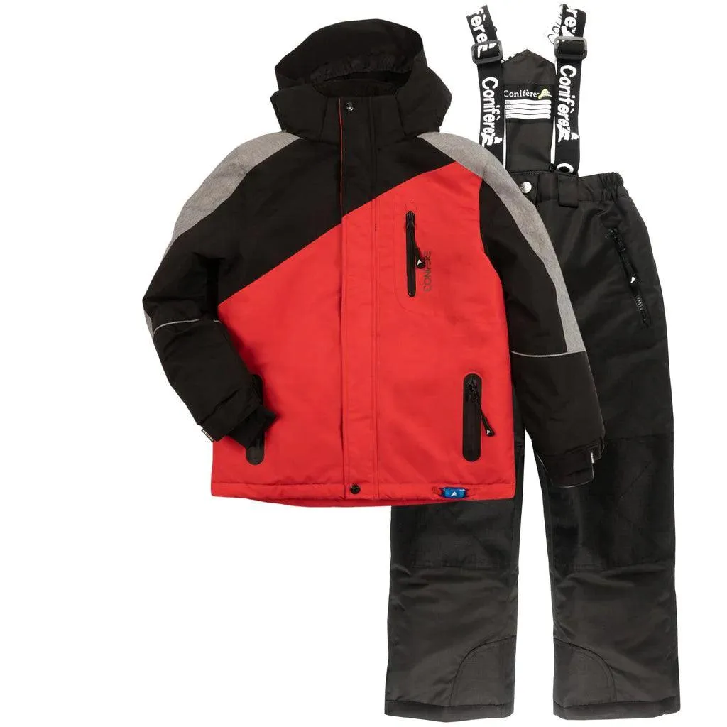 Conifere Flash Boys Schneeanzug-Set - Rot Babykids Conifere