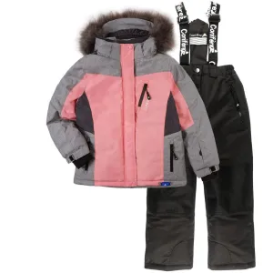 Conifere Flossy Bloom Girls Snowsuit Set - Grey - (Sizes 4, 6 & 6x) Babykids Conifere