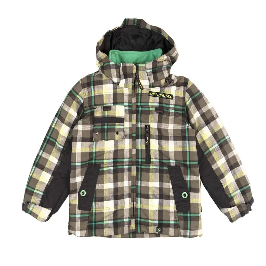 Conifere Green Check Jungen 3-in-1 Jacke Babykids Conifere
