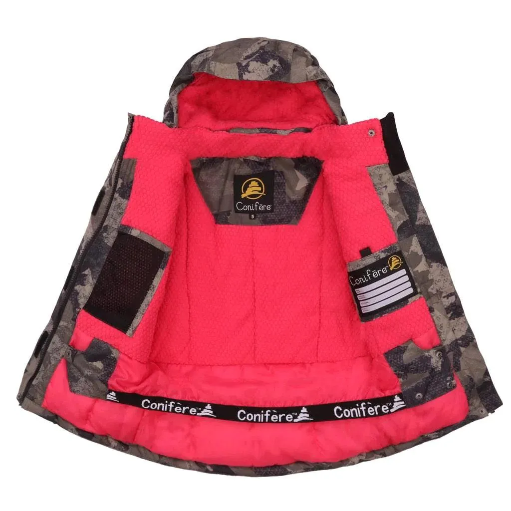 Conifere Militär-Khaki Mädchen Schneeanzug-Set Babykids Conifere