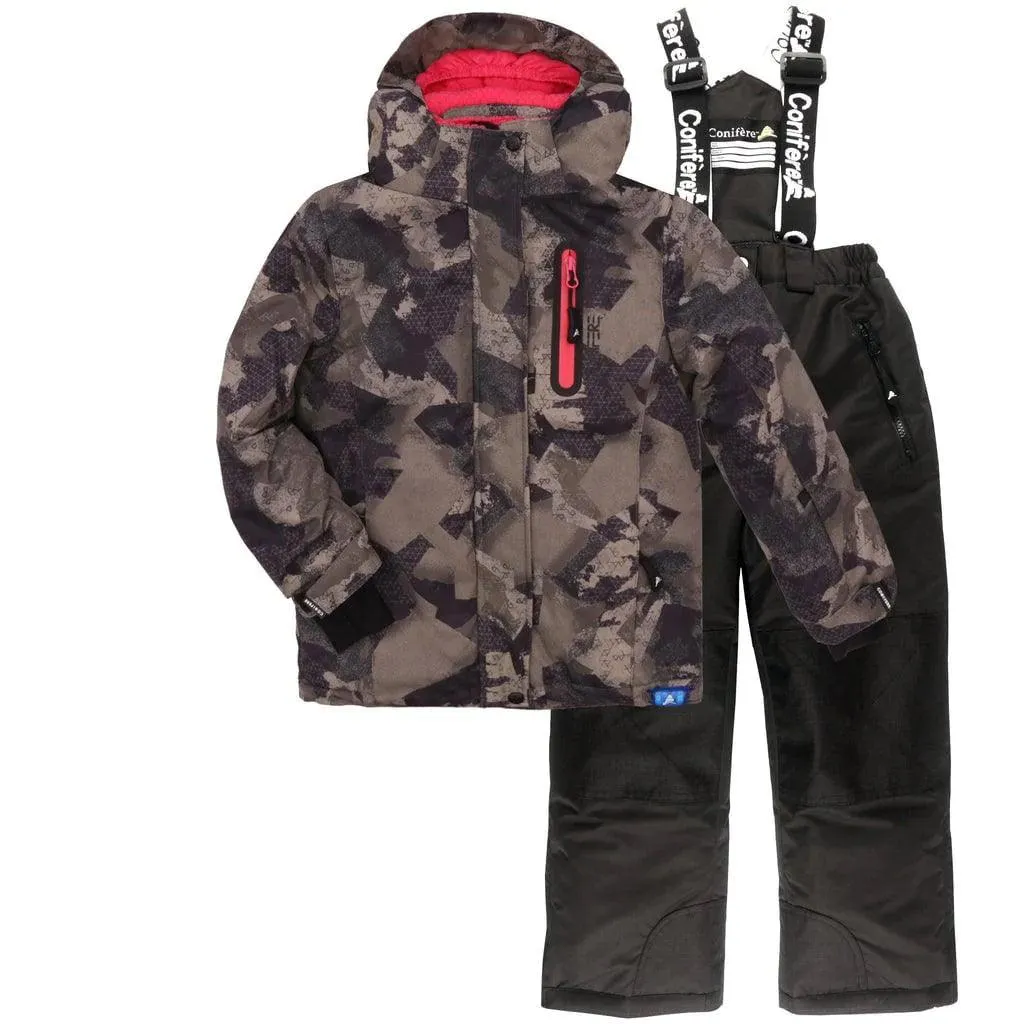 Conifere Militär-Khaki Mädchen Schneeanzug-Set Babykids Conifere