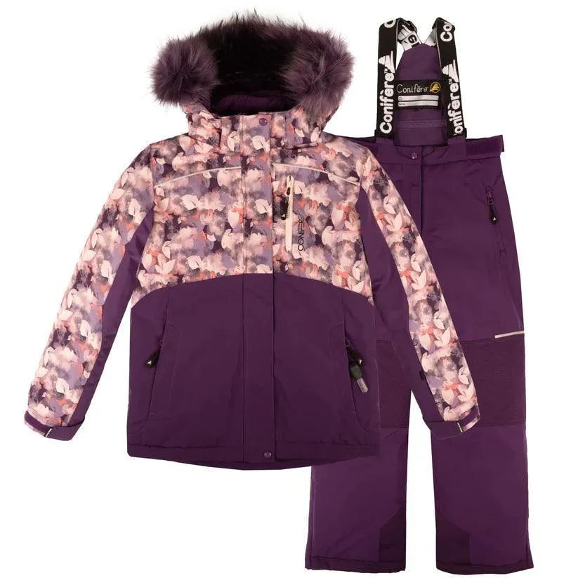Conifere ROSA - Schneeanzug für Mädchen - Lila (Größe 10) Babykids Conifere