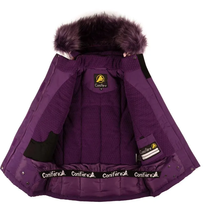 Conifere ROSA - Schneeanzug für Mädchen - Lila (Größe 10) Babykids Conifere